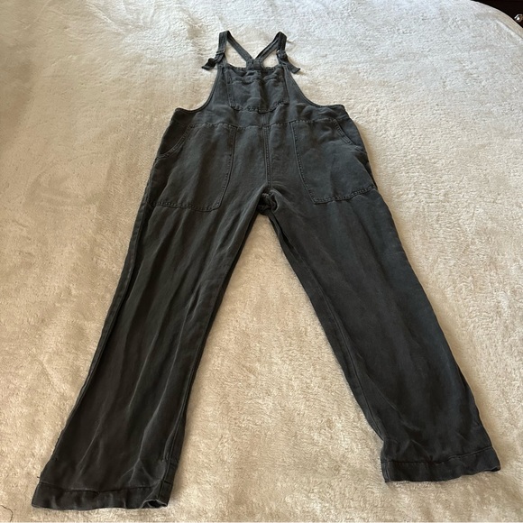 Aerie Lounge Charcoal Gray Overalls Size Medium - Picture 2 of 12